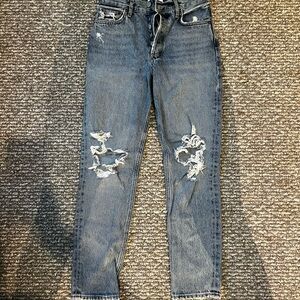 Distressed Blue Women's Jeans